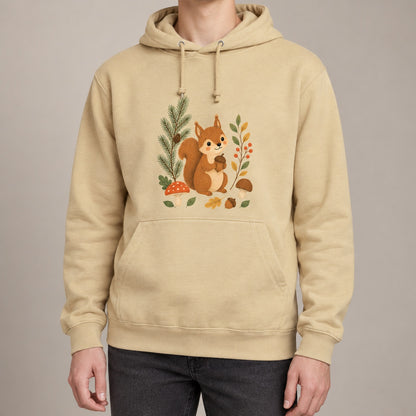 Squirrel's Autumn Store Adult Hoodie - Once Upon a Woodland lead image