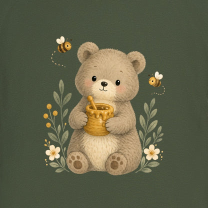 Bear and the Honey Bees Adult Hoodie - Once Upon a Woodland gallery image 2