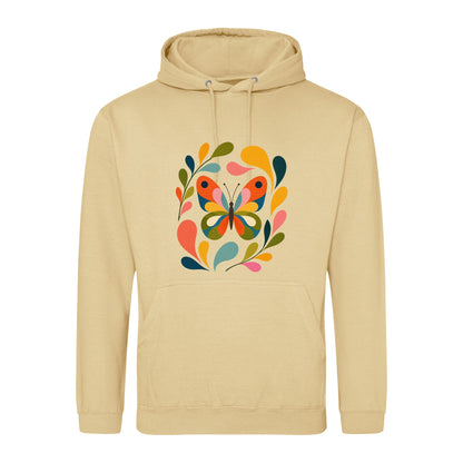 Wings in Bloom Adult Hoodie - Freeform Fauna Desert Sand colour variant image