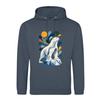 Arctic Resolve Adult Hoodie - Freeform Fauna Airforce Blue colour variant image