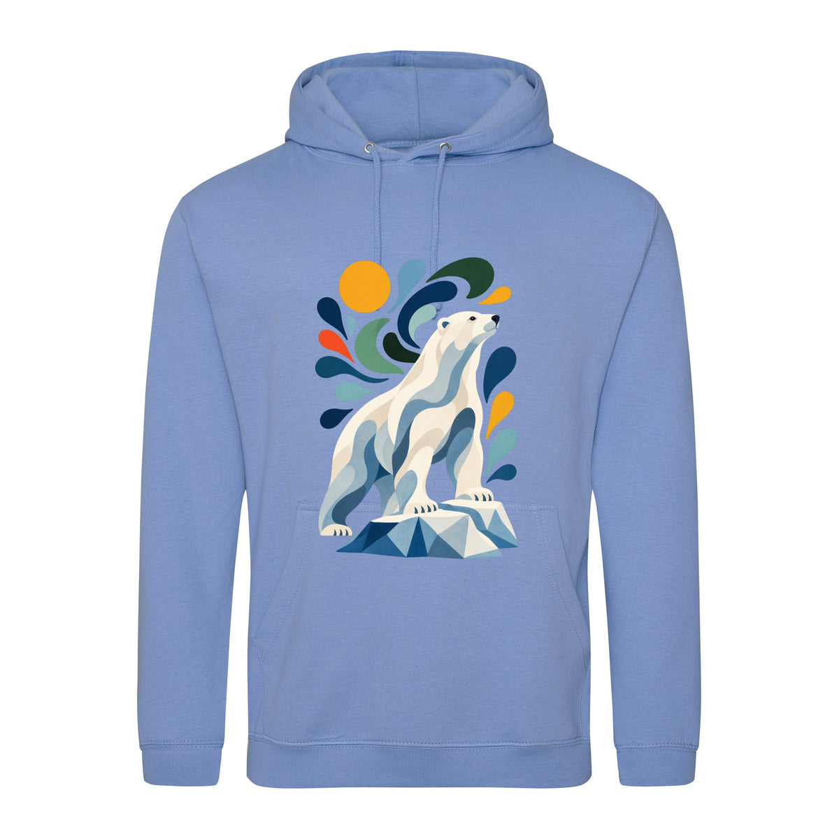 Arctic Resolve Adult Hoodie - Freeform Fauna Cornflower Blue colour variant image