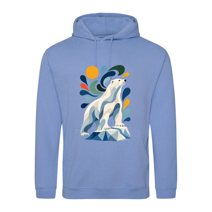 Arctic Resolve Adult Hoodie - Freeform Fauna Cornflower Blue colour variant image