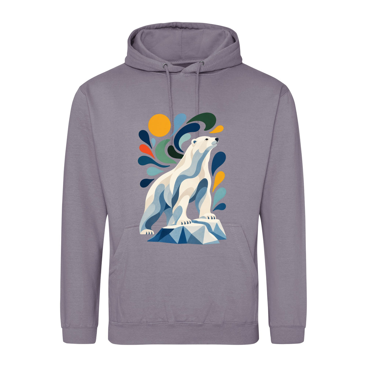 Arctic Resolve Adult Hoodie - Freeform Fauna Dusty Lilac colour variant image