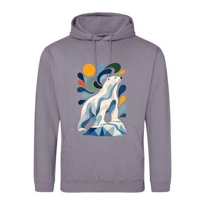Arctic Resolve Adult Hoodie - Freeform Fauna Dusty Lilac colour variant image