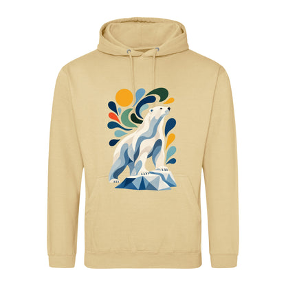 Arctic Resolve Adult Hoodie - Freeform Fauna Desert Sand colour variant image