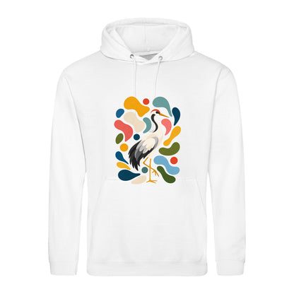 Stillness and Grace Adult Hoodie - Freeform Fauna Arctic White colour variant image