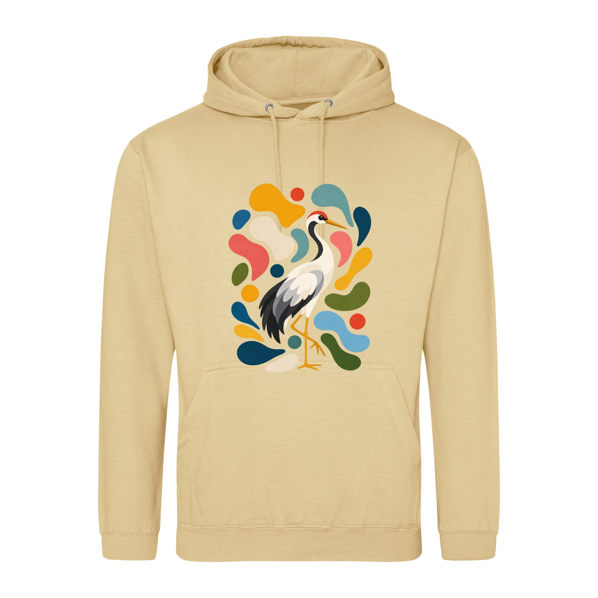 Stillness and Grace Adult Hoodie - Freeform Fauna Desert Sand colour variant image