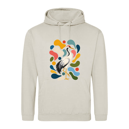 Stillness and Grace Adult Hoodie - Freeform Fauna Natural Stone colour variant image