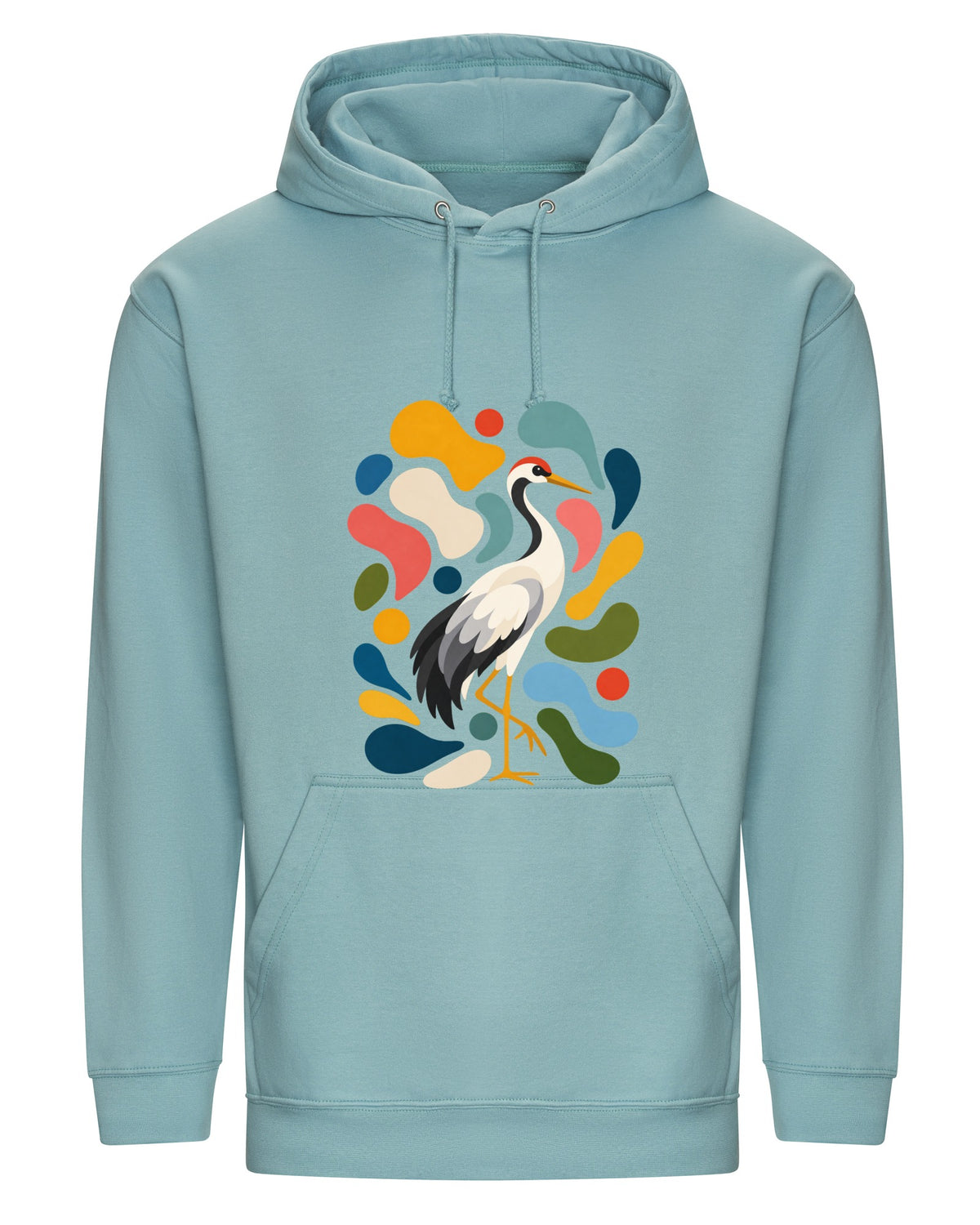 Stillness and Grace Adult Hoodie - Freeform Fauna Seafoam colour variant image
