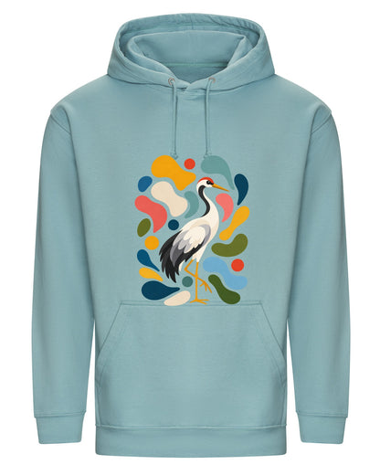 Stillness and Grace Adult Hoodie - Freeform Fauna Seafoam colour variant image