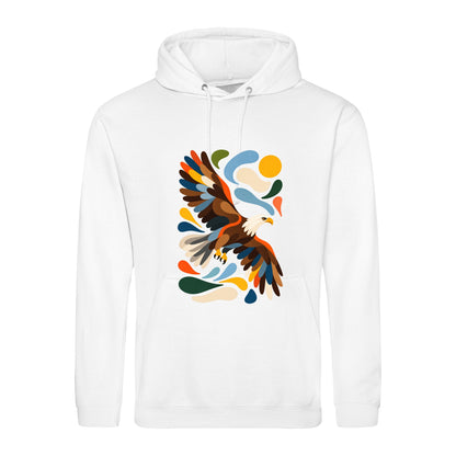 Skybound Spirit Adult Hoodie - Freeform Fauna Arctic White colour variant image