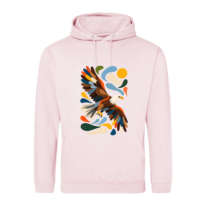Skybound Spirit Adult Hoodie - Freeform Fauna Baby Pink colour variant image