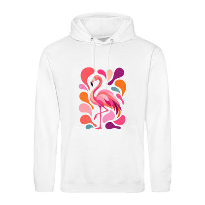 Blush in Motion Adult Hoodie - Freeform Fauna Arctic White colour variant image