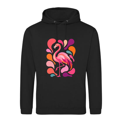 Blush in Motion Adult Hoodie - Freeform Fauna Deep Black colour variant image