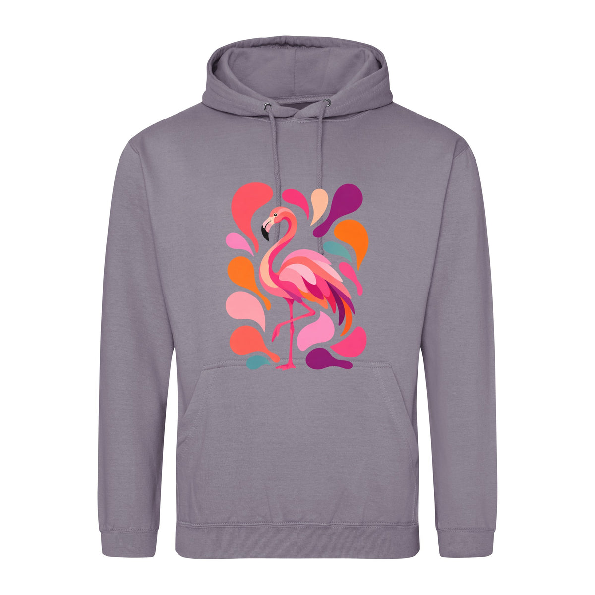 Blush in Motion Adult Hoodie - Freeform Fauna Dusty Lilac colour variant image