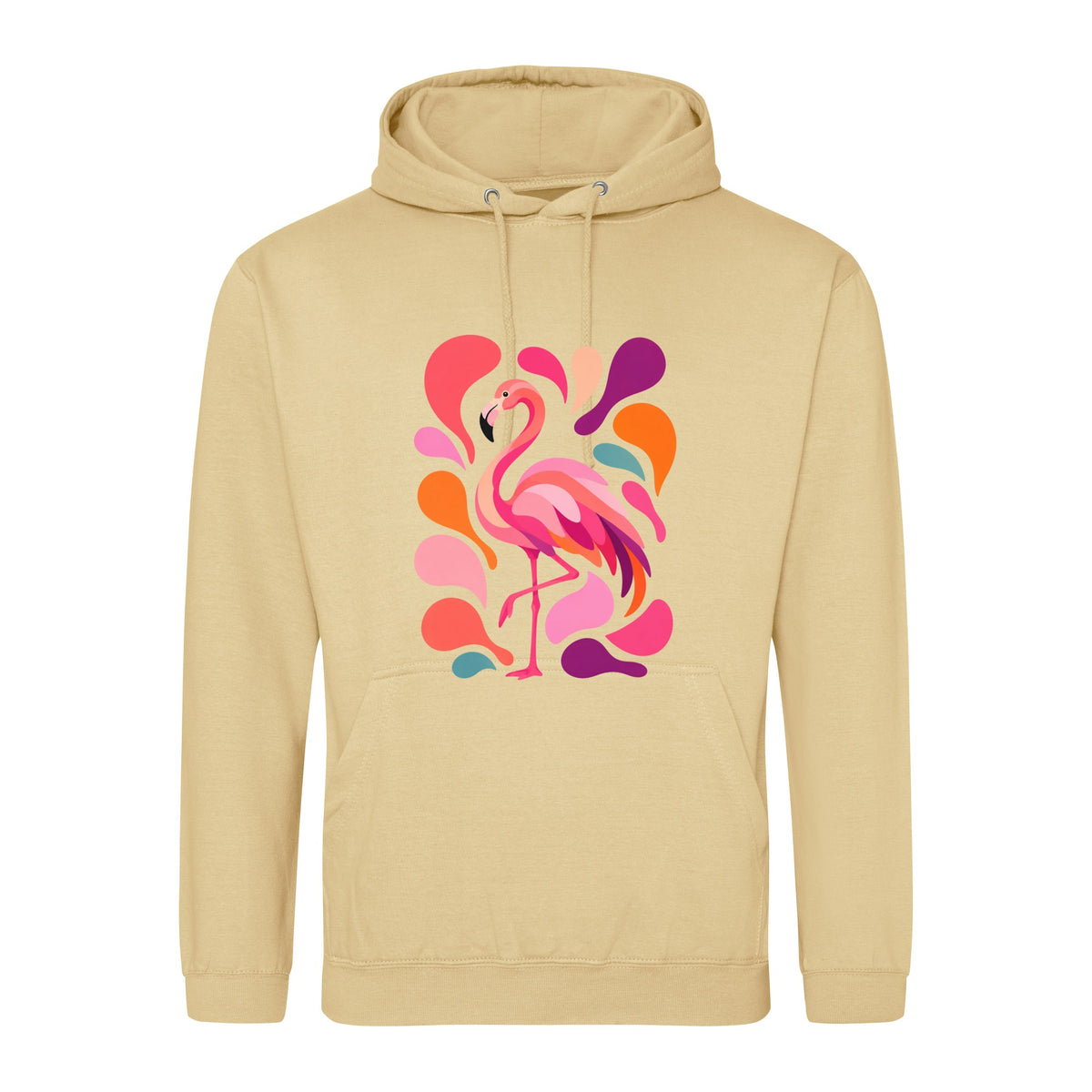 Blush in Motion Adult Hoodie - Freeform Fauna Desert Sand colour variant image