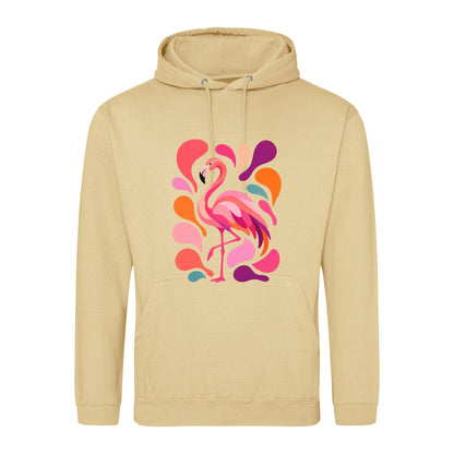 Blush in Motion Adult Hoodie - Freeform Fauna Desert Sand colour variant image