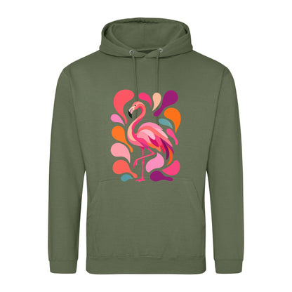 Blush in Motion Adult Hoodie - Freeform Fauna Earthy Green colour variant image