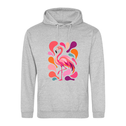 Blush in Motion Adult Hoodie - Freeform Fauna Heather Grey colour variant image