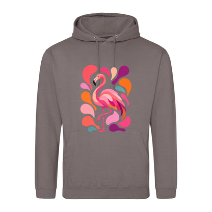 Blush in Motion Adult Hoodie - Freeform Fauna Mocha Brown colour variant image