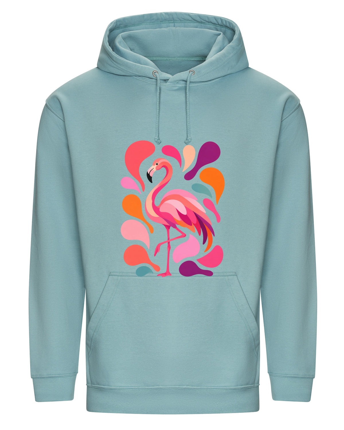 Blush in Motion Adult Hoodie - Freeform Fauna Seafoam colour variant image