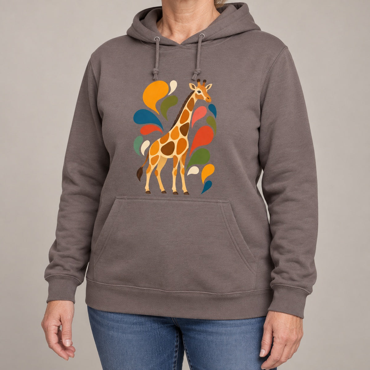 Sunlit Safari Adult Hoodie - Freeform Fauna lead image
