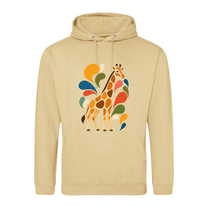 Sunlit Safari Adult Hoodie - Freeform Fauna Desert Sand colour variant image