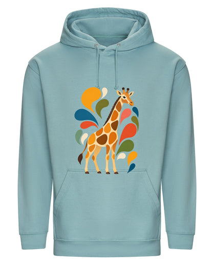 Sunlit Safari Adult Hoodie - Freeform Fauna Seafoam colour variant image