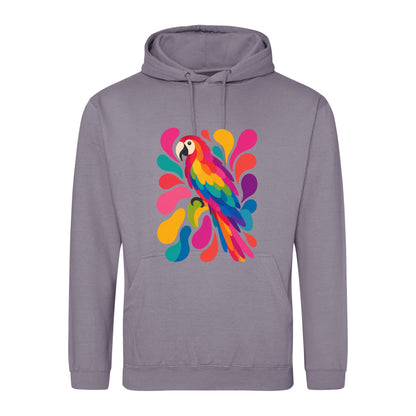 Tropical Burst Adult Hoodie - Freeform Fauna Dusty Lilac colour variant image