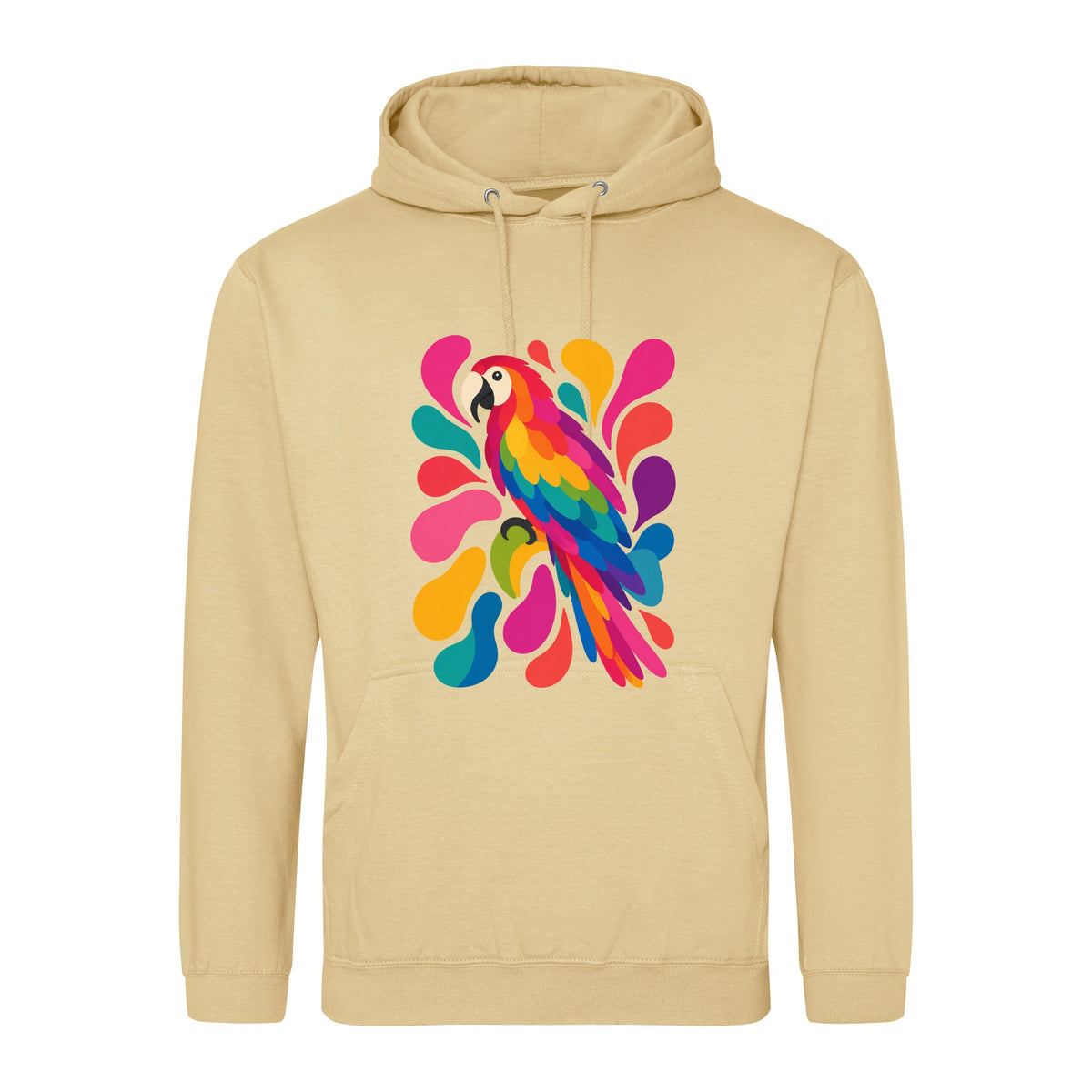 Tropical Burst Adult Hoodie - Freeform Fauna Desert Sand colour variant image