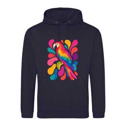 Tropical Burst Adult Hoodie - Freeform Fauna French Navy colour variant image