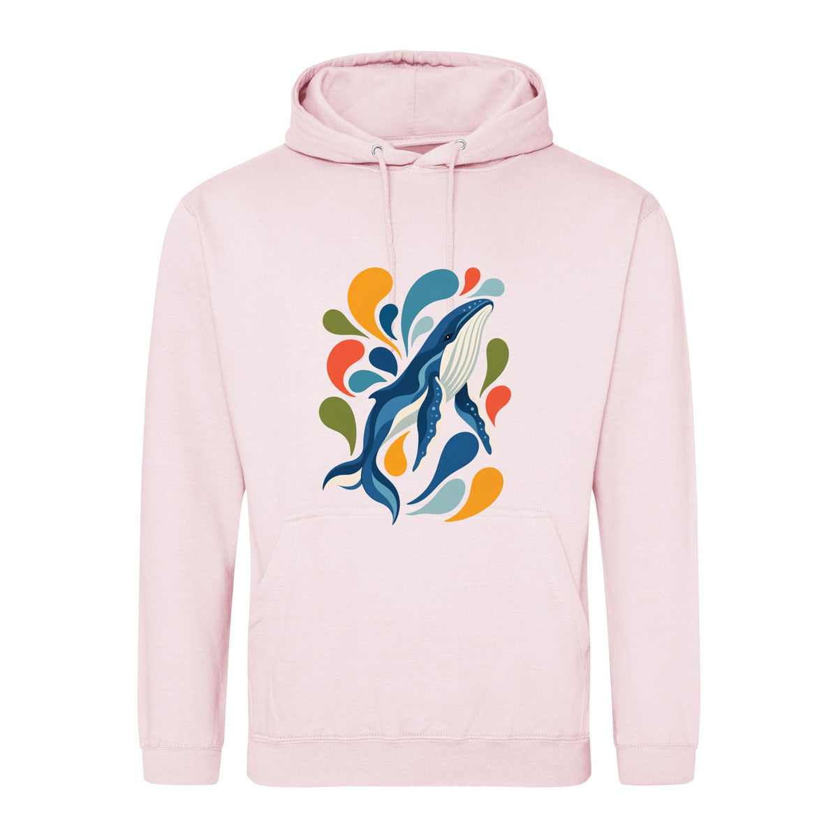 Ocean Song Adult Hoodie - Freeform Fauna Baby Pink colour variant image