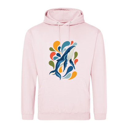 Ocean Song Adult Hoodie - Freeform Fauna Baby Pink colour variant image