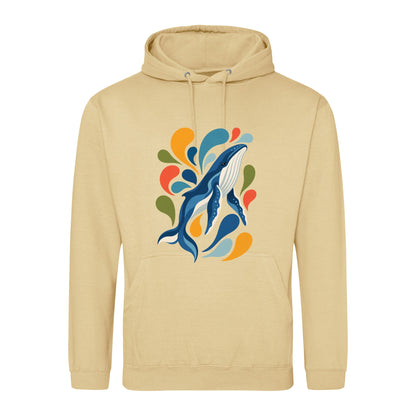 Ocean Song Adult Hoodie - Freeform Fauna Desert Sand colour variant image