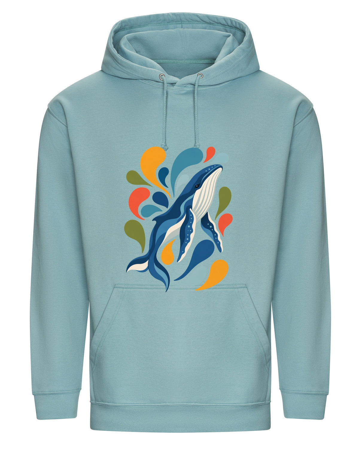 Ocean Song Adult Hoodie - Freeform Fauna Seafoam colour variant image