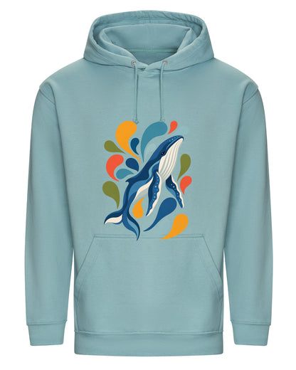 Ocean Song Adult Hoodie - Freeform Fauna Seafoam colour variant image