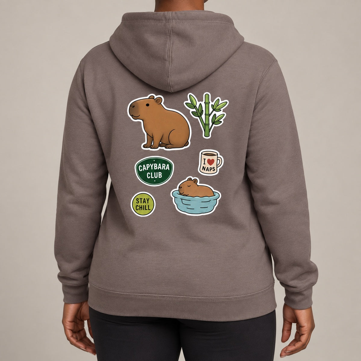 Capybara Chill Club Adult Hoodie - Badges of the Wild lead image