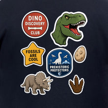 Dino Discovery Club Adult Hoodie - Badges of the Wild gallery image 2