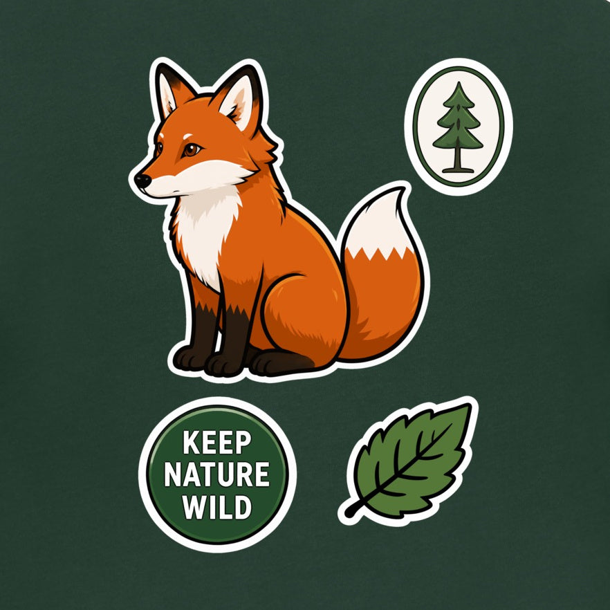 Keep Nature Wild Adult Hoodie - Badges of the Wild gallery image 2