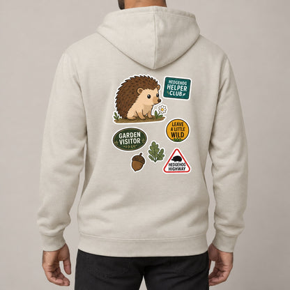 Hedgehog Helper Club Adult Hoodie - Badges of the Wild lead image