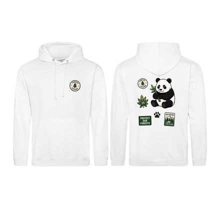 Forest Protector Adult Hoodie - Badges of the Wild Arctic White colour variant image