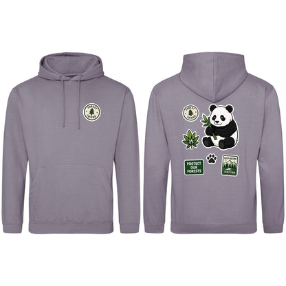 Forest Protector Adult Hoodie - Badges of the Wild Dusty Lilac colour variant image