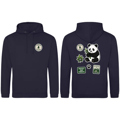 Forest Protector Adult Hoodie - Badges of the Wild French Navy colour variant image