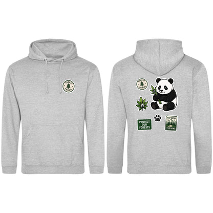 Forest Protector Adult Hoodie - Badges of the Wild Heather Grey colour variant image