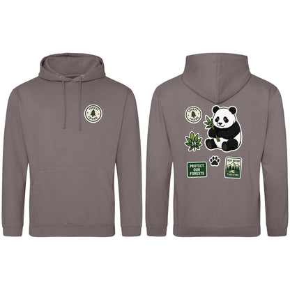 Forest Protector Adult Hoodie - Badges of the Wild Mocha Brown colour variant image
