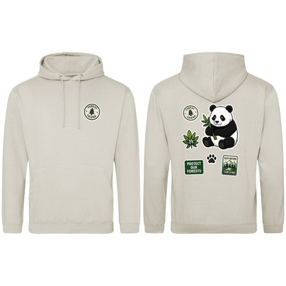 Forest Protector Adult Hoodie - Badges of the Wild Natural Stone colour variant image