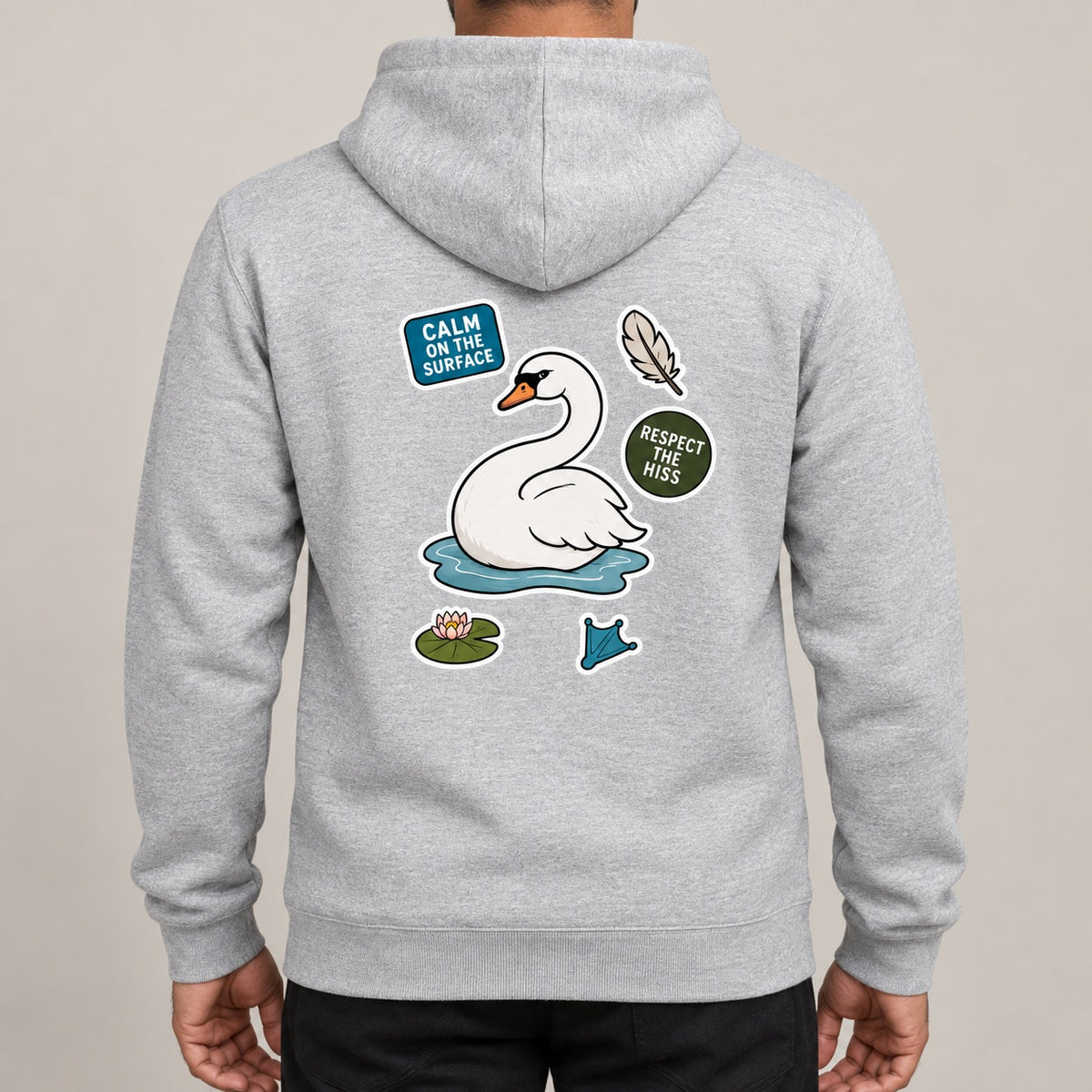 Calm on the Surface Adult Hoodie - Badges of the Wild lead image