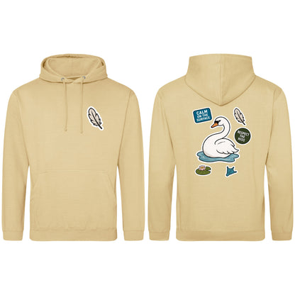 Calm on the Surface Adult Hoodie - Badges of the Wild Desert Sand colour variant image