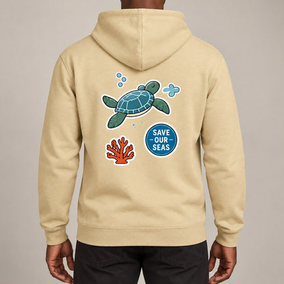 Save Our Seas Adult Hoodie - Badges of the Wild lead image