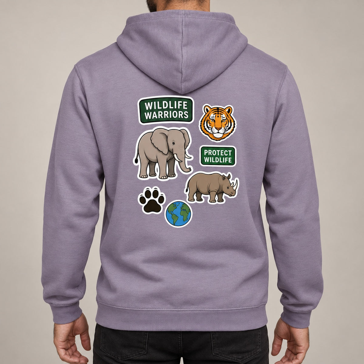 Wildlife Warriors Adult Hoodie - Badges of the Wild lead image
